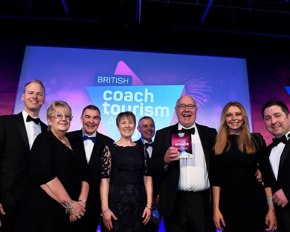 Winners of a British Coach Tourism Award 2019